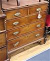 A George III mahogany chest W.90cm                                                                                                     