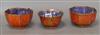 Three Wedgwood lustre bowls                                                                                                            