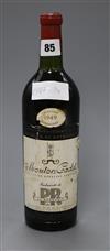 One bottle of Mouton Cadet 1949                                                                                                        