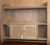 A Victorian bleached oak wall cabinet W.92cm                                                                                           