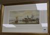 L* Dibby, watercolour, Bosham Harbour, Sussex, signed and inscribed, 17 x 38cm                                                         