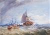 Thomas Sewell Robins (1810-1880) 'Off Margate' 18 x 25.5in.                                                                            