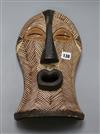 A Songye carved wood mask length 37cm                                                                                                  