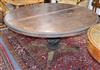 A 19th century padouk loo table W.152cm                                                                                                