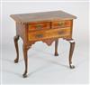 An early 18th century walnut lowboy, W.2ft 6in. D.1ft 7in. H.2ft 3in.                                                                  