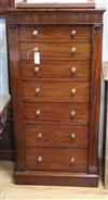 A Victorian mahogany Wellington chest W.60cm                                                                                           