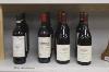 Sixteen assorted red wines including five bottles of Les Couronnes, Saint Emilion Grand Cru 1979                                                                                                                            