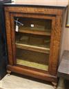 A Victorian inlaid walnut pier cabinet W.73cm                                                                                          