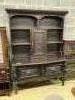 An 18th century style oak dresser                                                                                                                                                                                           