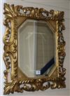 A gilt Venetian mirror W.63cm                                                                                                          