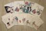 Japanese School, a group of unframed woodblock prints including studies of fish, 22 x 18cm                                                                                                                                  