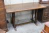 A small rectangular Arts and Crafts oak refectory table, length 121cm, depth 69cm, height 73cm                                                                                                                              
