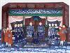 Guangzhou School (mid-19th century), gouache of an Imperial court scene, image 20.5cm x 28cm                                           