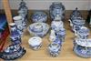 A group of 19th / 20th century Chinese and Japanese blue and white porcelain                                                           