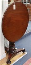 A Victorian tilt top tea table W.76cm                                                                                                  