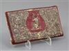 A 18th century Tetuan morocco leather wallet, 5.5in.                                                                                   