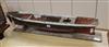 A Sevens Model Dockyard wood ship's hull length 96cm                                                                                   