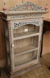 An Indian carved teak cabinet W.58cm                                                                                                   