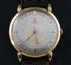 A gentleman's late 1940's 18ct gold Omega automatic wrist watch,                                                                       