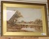 Henry Parker, watercolour, At Guildford, Surrey, signed, 37 x 54cm                                                                     