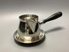 A Canadian white metal sterling brandy pan on stand, height 9.3 cm                                                                                                                                                          