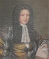 Edward Luttrell (1650-1737) Self portrait 13 x 11in.                                                                                   