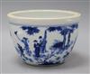 A Chinese blue and white bowl diameter 21.5cm                                                                                          