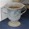 A pair of lead garden urns W.approx. 55cm                                                                                              