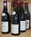 Six bottles: Savigny Les Beaune, 1999, 1996, Chateau Moutrose, 1987, Les Fiets de lagrauge, 1998, Ch Pedesclaux, Pauillac 1979         