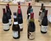 Fourteen assorted wines Burgundy red and white wines, Pouilly Vinzelles, 1970 etc                                                      