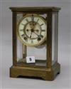 A French four glass mantel clock H.25cm                                                                                                