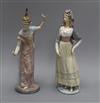 Two Lladro figures, one of a Thai dancer tallest 33cm                                                                                  