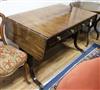 A George III mahogany sofa table w.110cm                                                                                               