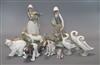 A group of animal related Lladro figures                                                                                               