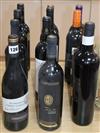 Twelve assorted Australian red wines, Warburn estate barossa, 2008 etc                                                                 