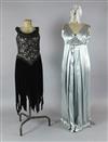 A collection of non specific theatrical costumes, in velvets, lurex and satins, various sizes                                          