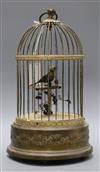 A brass bird cage musical automaton                                                                                                    