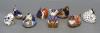 Eight Royal Crown Derby animal or bird paperweights                                                                                                                                                                         