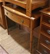 A Regency mahogany bow-fronted side table W.92cm                                                                                       