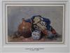 Charles Rowbotham, watercolour, Still life, signed and dated 1875 11 x 16cm                                                            