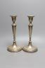 A pair of George V silver candlesticks, Fordham & Faulkner, Sheffield, 1911, height 25.8cm, weighted.                                                                                                                       