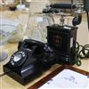 A Jydsk hand cranked telephone and a bakelite telephone 32cm                                                                           