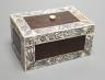 A 19th century Vizagapatam Ivory and rosewood box and cover - 7cm tall                                                                                                                                                      