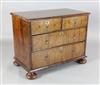 A George II walnut chest, W.3ft 2in. D.1ft 9in. H.2ft 6in.                                                                             