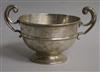 A George V silver two handled rose bowl, Martin, Hall & Co, Sheffield, 1906, 9 oz.                                                     