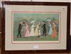 Helen Bradley (1900-1979), coloured print, 'We Met in the Park', signed, FATG blind stamp (edition of 850) and five unframed prints,   