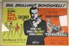 A James Bond 'Dr. No/Thunderball' 1970's British Quad double bill film poster                                                          