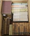 A collection of 18th/19th century leather-bound books and sundry volumes,                                                              