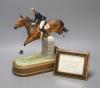 Doris Lindner for Royal Worcester, a limited edition figure, 'Marion Coakes on Stroller', no. 524/750, circa 1970, on wooden plinth, with certificate                                                                       