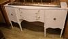 A painted serpentine sideboard W.175cm                                                                                                 